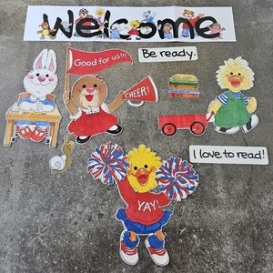 Suzy's Zoo Welcome Banner Classroom Decor Bulletin Board Set
